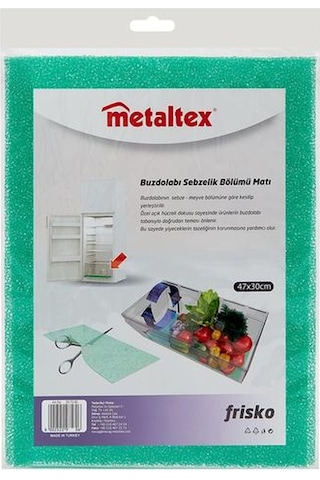 Metaltex Buzdolabı Sebzelik Rutubet Önleyici - 25 Cm Yeşil