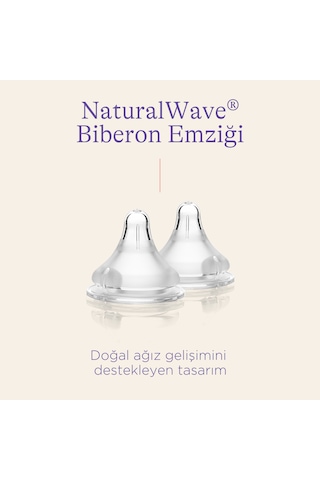 Lansinoh Natural Wave Biberon Emziği Hızlı Akış 2'li Set