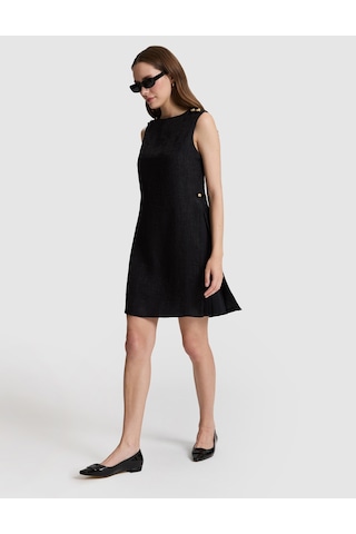 Pierre Cardin Kadın Siyah Elbise Dokuma 50324151-vr046