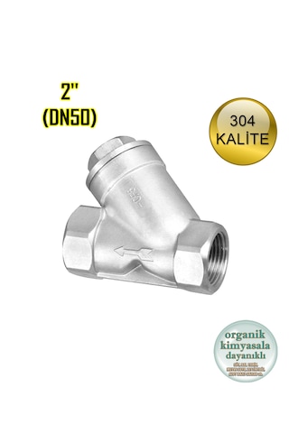 Paslanmaz Çelik Pislik Tutucu Filtre Y Tip 2'' 304 Kalite