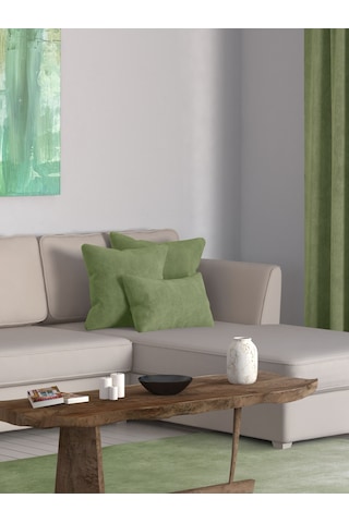 Br Perle Home Daily Series Zeytin Yaprağı Rengi Kırlent Yastık Kılıfı Zeytin Yaprağı