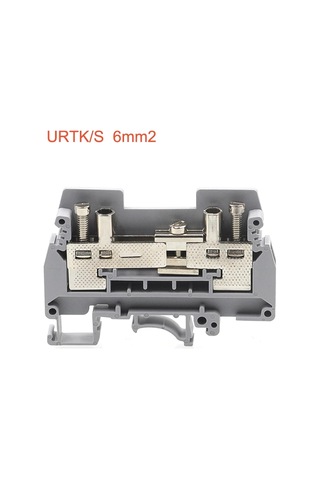 1pcs Ur/s Ur6s Akım Test Terminali Blokları Din Ray Konnektörü Vida Tipi Tel Elektrik Terminal Blokları Urs Uk-6s 57a -