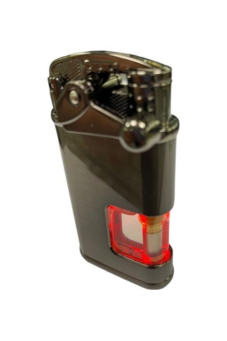 Elif Pürmüzlü Kırmızı Mavi Işıklı Çakmak Füme 709402 Füme