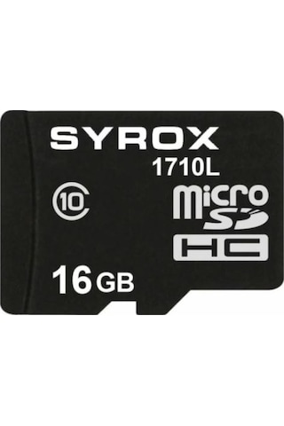 Syrox 16 GB MicroSDHC Class 10 UHS-I Hafıza Kartı + Adaptör