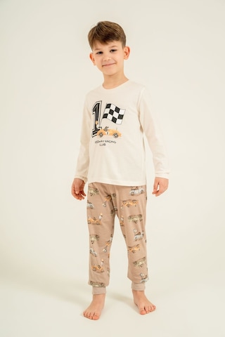 Rolypoly Erkek Çocuk Speedway Racing Club Beyazuzun Kol Pijama Takım Rp3875-c-v1 Rp3875-c-v1 BEYAZ