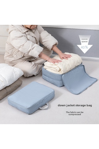 Qingmipy Büyük Boy Pembe Giyim Sıkıştırıcı Depolama Çantası - Ev Ve Seyahat İçin Giyim, Yatak Tekstili Ve Eşya Düzenleyici Organizer Pembe