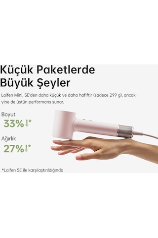 Laifen Mini Saç Kurutma Makinesi - Pembe