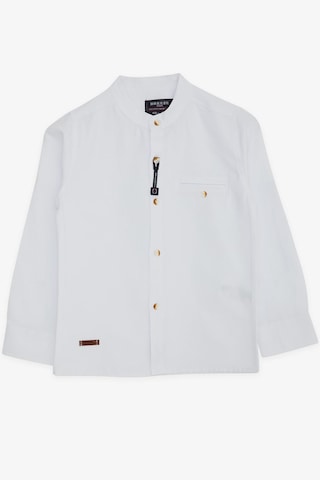 Breeze Erkek Çocuk Gömlek Armalı Düğmeli 8-12 Yaş, Beyaz