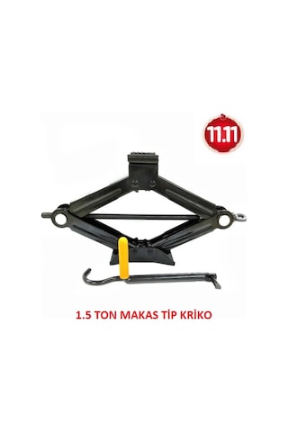 Oto Kriko Makas Tip Kollu Araç Kriko 1.5 Ton