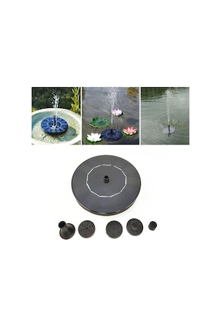 Bahçe Otomatik Güneş Yüzen Çeşme Şelalesi Siyah , Boyut:güneş Şelalesi