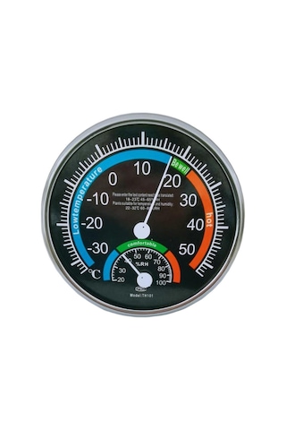 Dinosaurs Bahçe Ofisi Ev Termometresi Higrometre Ekipmanları Siyah