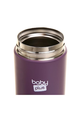 Baby Plus Paslanmaz Çelik Bebek Mama Saklama Termosu 350 Ml Byp-sh4060b Mor BYP-SH4060B_Mor