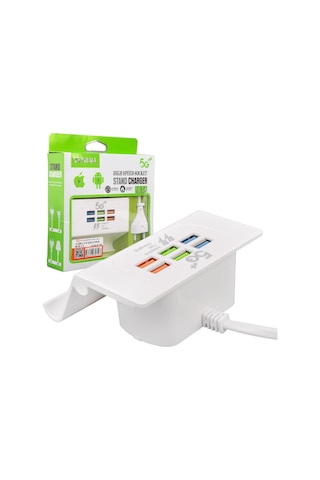 Powermaster Pm-21193 6 Usb'li 3.1a Akıllı Şarj Standı