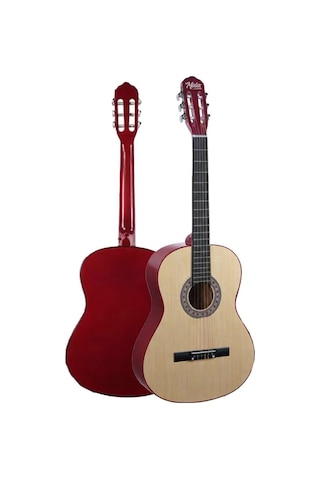 Midex Cg-36nt Kaliteli 36 İnç 3/4 Juniur Çocuk Gitarı 8-12 Yaş Arası Çanta Askı Capo Nota Sticker Pena Metod