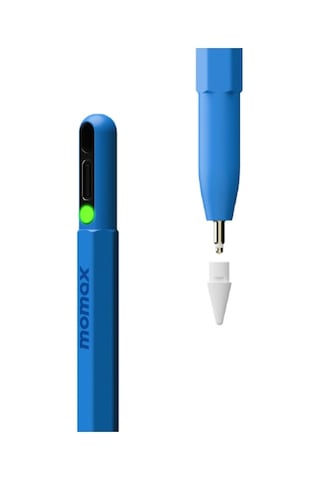 Momax TP10B Mag Link Pop Manyetik Şarjlı Aktif Stylus Kalem Mavi