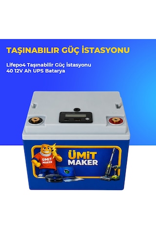 Lifepo4 Taşınabilir Güç İstasyonu 40 Ah 12v Ups Batarya