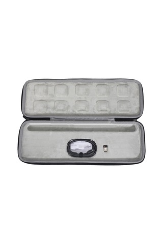 Gajeena "logitech Mx Keys Taşınabilir Su Geçirmez Klavye Kılıfı - Şok Emici Sert Kasa" Siyah