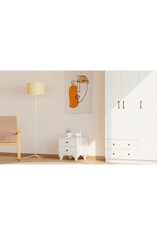 Rabi Mobilya İrem Country 2 Çekmeceli Komodin