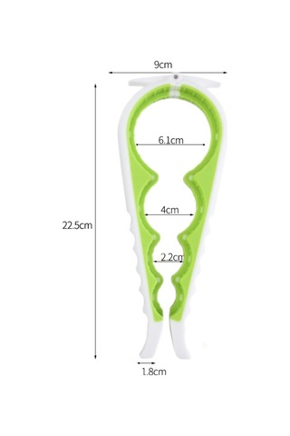 Çok Fonksiyonlu Silikon Kaymaz Şişe Açıcı Ev Güvenliği Açıcı Olabilir Beyaz + Yeşil , Boyut:6 Adet Beyaz