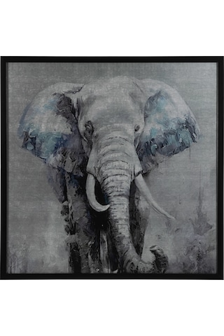 Elephas Çerçeveli Tablo 100x100 Cm