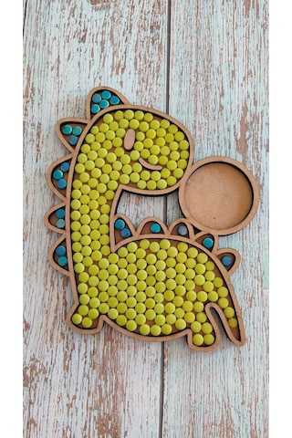 Cam Mozaik Sanat Seti Kendin Yap Dıy Mozaik Dinozor Tablo Çocuk Etkinlik Hobi Ve Sanat Seti
