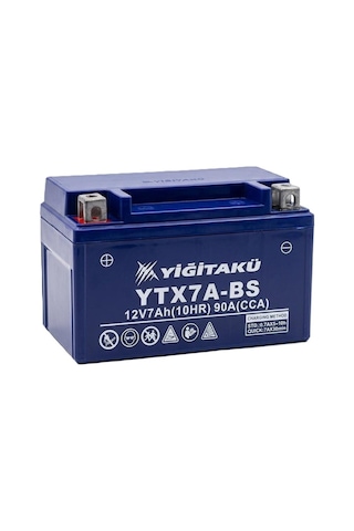 12 V 7 Ah Amper Ytx7a Bs Yiğit Akü Motosiklet Aküsü