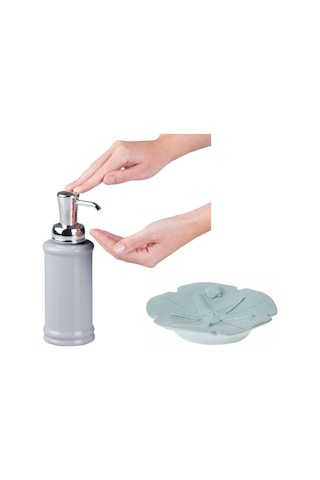 SIVI SABUNLUK VE SABUNLUK 2 Lİ BANYO SETİ,DENİZ YILDIZI Mavi