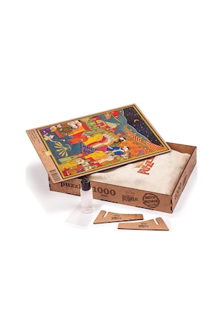 King Of Puzzle Surname - Minyatür Ahşap Puzzle 1000 Parça