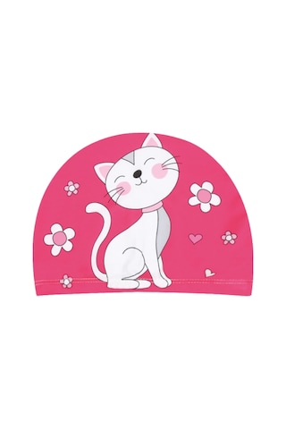 Yüzme Havuzu Yüzme Bone Kedi - Çocuklar Kızlar Ve Erkekler - Yu Kırmızı