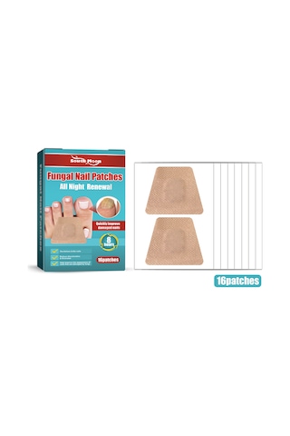 Vkemall South Moon Gece Tırnak Yaması - Mantar, Yumuşak Ve Hasarlı Tırnaklar İçin Onarıcı Bakım 16 Adet