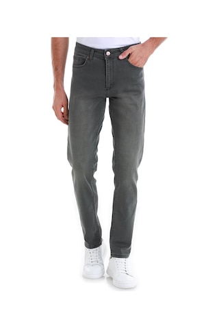 Hatemoğlu Gri Slim Fit Düz 5 Cep Pamuklu Kot Pantolon 29253024t001 007 Gri