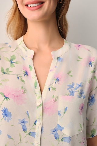 Suwen Magnolia Gömlek Yaka Pijama Takımı Sh26516660b338 Ekru