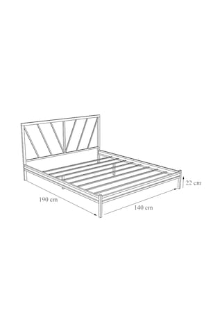 Metalia Gm 227 Gözde Dublex Metal Karyola Beyaz 140X190