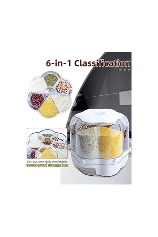 Yaozixa 360 Dönebilen Tahıl Tankı + Temizleme Fırçası