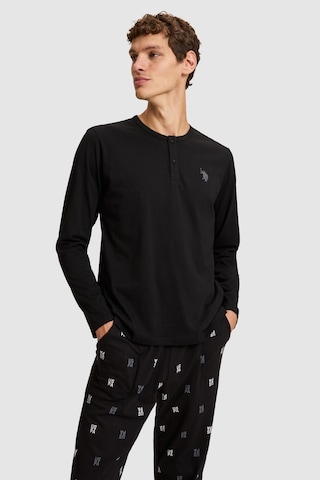 U.S. Polo Assn. Erkek Siyah Pijama Takımı 50333263-vr046
