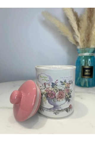 Homeksu Kapa İle Porselen Şekerlik 341545239 Beyaz