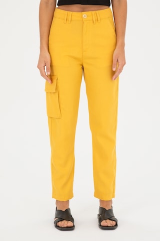 U.S. Polo Assn. Kadın Safran Kanvas Toothpick Fit Pantolon 50282581-VR043