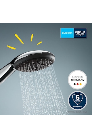 Grohe Vitalio Start 110 El Duşu, 1 Akışlı Yağmur Duşu, 110mm Yuvarlak Duş Başlığı, Kireç Önleyici Sistem, K Diğer