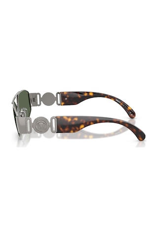 Versace Ve 2287 100171 58 Erkek Geometrik Gri Metal Güneş Gözlüğü Gri
