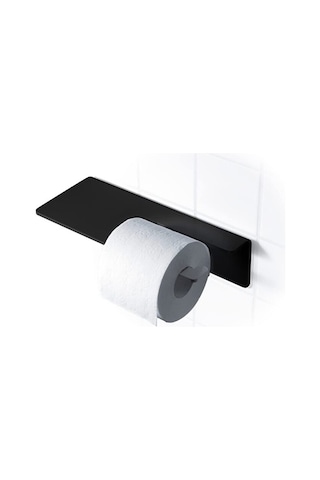 Siyah Modern Tuvalet Kağıdı Askısı, Wc Kağıtlık