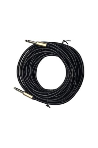 10 Metre 6.35 Mm To 6.35 Mm Ses Kablosu - Çivi Jak Enstrüman Ve Amfi Bağlantı Kablosu - Stereo Jak
