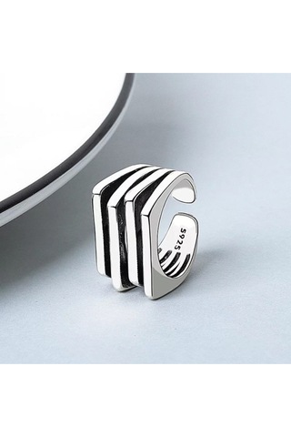 925 Ayar Gümüş Çok Katmanlı Bohem Tarz Yüzük