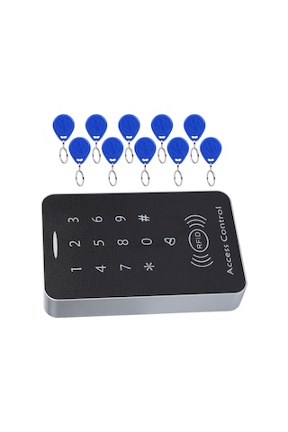 Shineyee Id Kartlı Kapı Erişim Kontrol Cihazı - Rfıd Kart/şifre İle Güvenli Erişim, 1000 Kullanıcı Desteği, Kesintisiz Veri Saklama