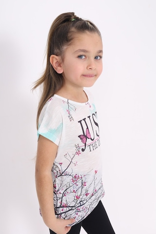 Toontoy Kids Toontoy Kız Çocuk Dijital Baskılı Tişört Mint Yeşili
