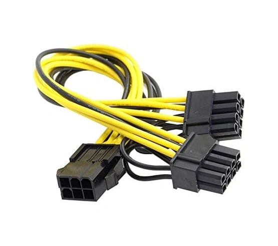 4302 Pci E 8 Pin 6+2 2x Pci-e Ekran Kartı Power Çoklayıcı Kablosu
