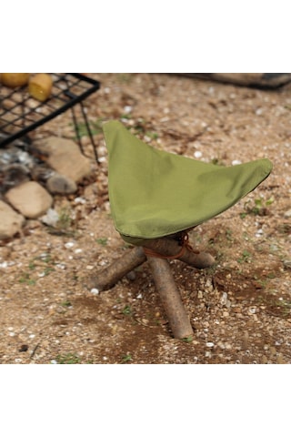 Açık Kamp Su Geçirmez Tuval Taşınabilir Üçgen Dışkı Bezi Diğer Çok Renkli