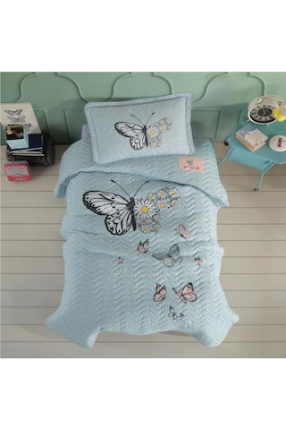 Clasy Ranforce Yatak Örtüsü Tek Kişilik Daisy Love V1 Mint