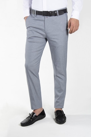 Terapi Men Erkek Kül Grisi Slim Fit Petekli Italyan Kesim Keten Pantolon 21k-2200420-7 Gri