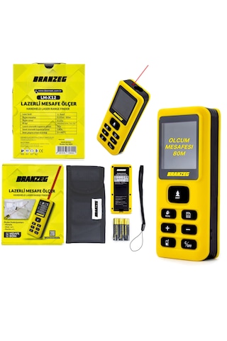 Branzeg Lazer Metre Ölçüm Mesafesi 80m Sesli Anlatım
