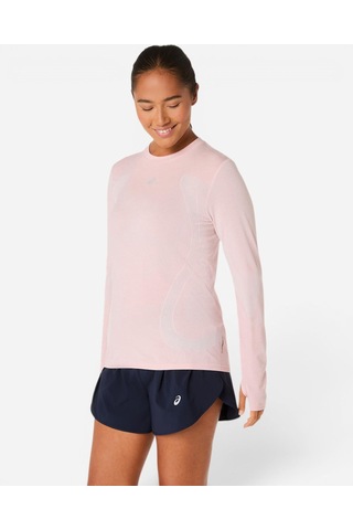 Asics Road Seamless Ls Top Kadın Pembe Uzun Kollu Tshirt 2012d290-700